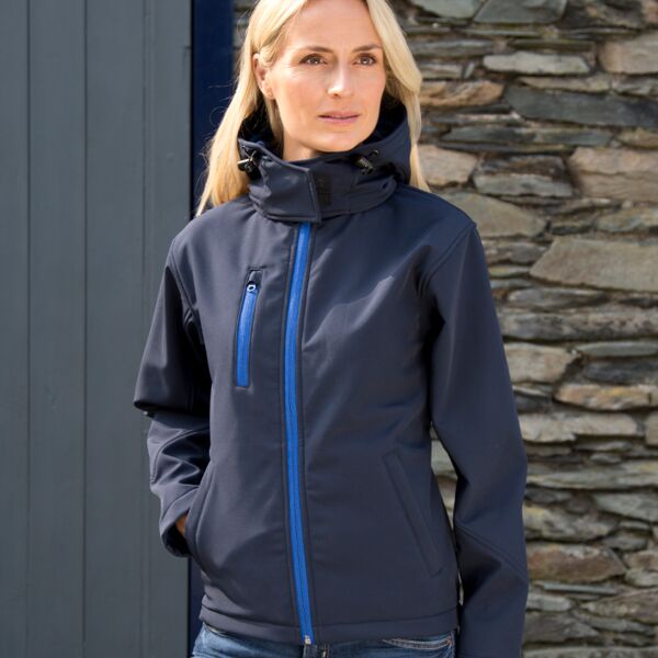 Result Core Ladies Hooded Soft Shell Jacket Thumbnail